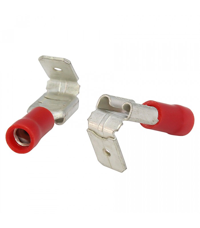 PureVolt Blade Terminal Male/Female .250 in. 22-18 AWG - Red - Pack of 10