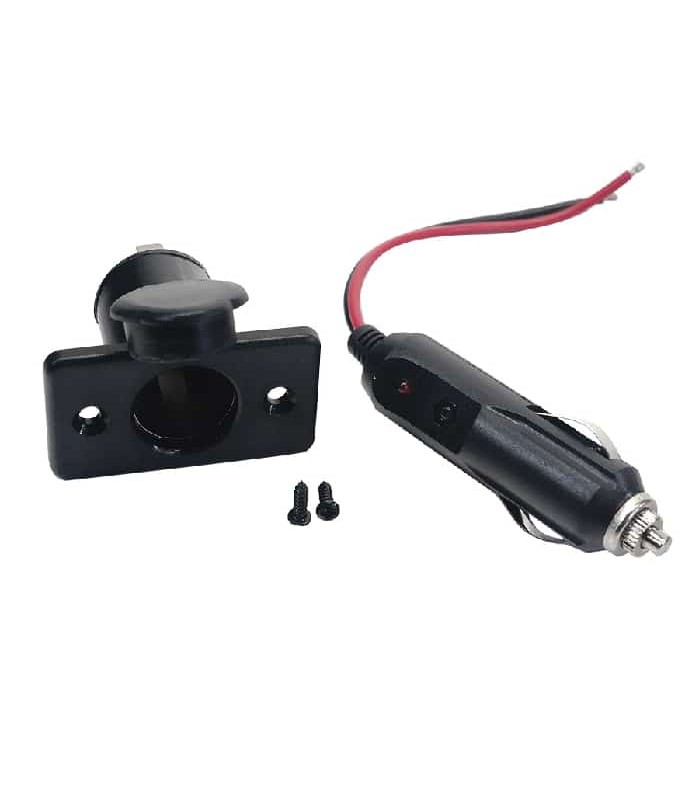 PureVolt Cigarette Lighter Socket with Chassis Connector - 12 V