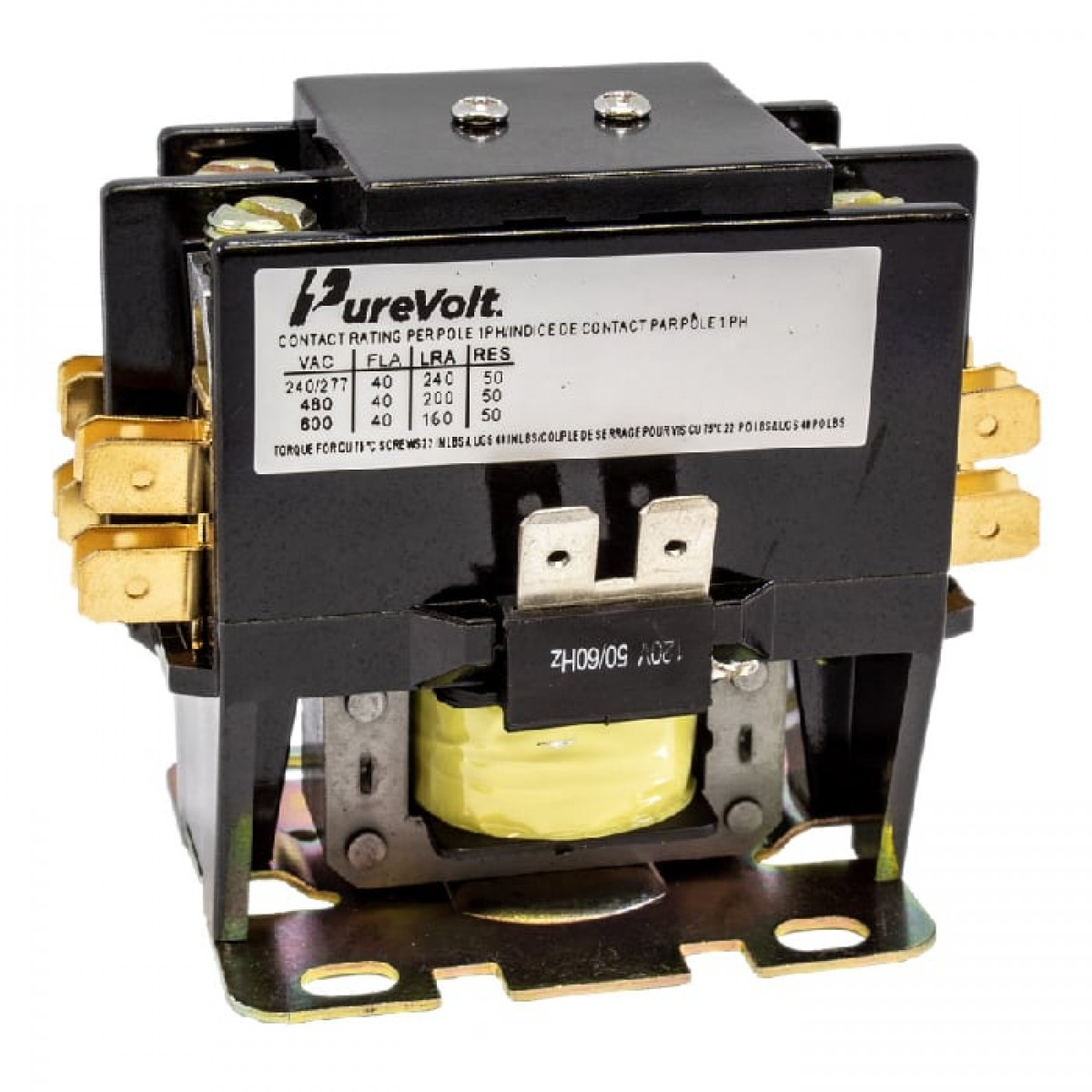 PureVolt Double Pole Contactor 40A 120V - 500932