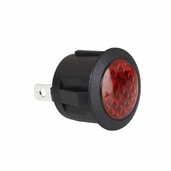 PureVolt Témoin lumineux DEL - Tête affleurante - 12 V CC - Rouge