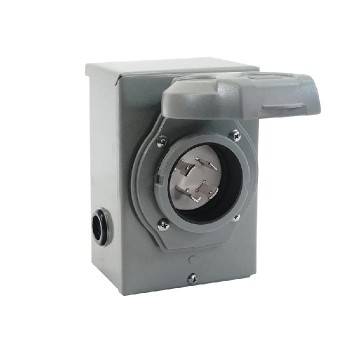 PureVolt Boîte d'entrée d'alimentation NEMA L14-30 pour générateur avec couvercle - 125 V / 250 V - 30 A