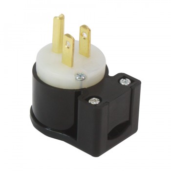 PureVolt Fiche CA mâle NEMA 5-15P à angle droit - 125 V - 15 A