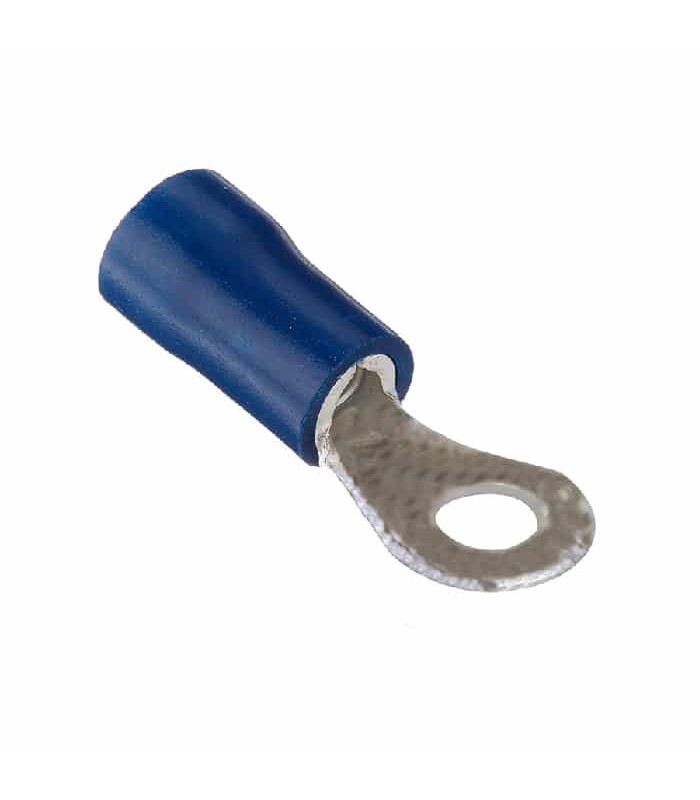 PureVolt Ring Terminal - Screw #6 - 14-16 AWG - Blue - Pack of 10