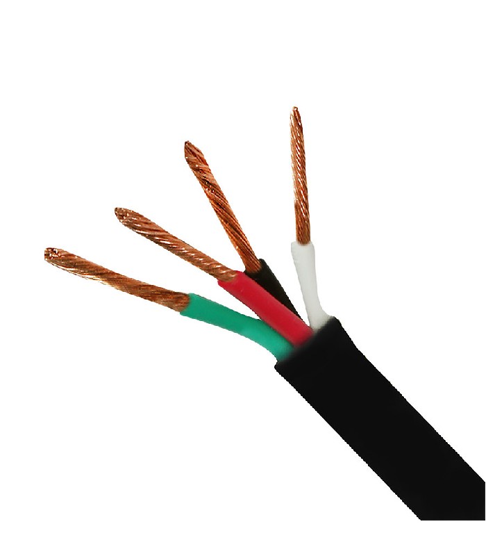 PureVolt Câble SJOOW Cabtire - 4C/12 AWG - FT2 - Noir - 15 m