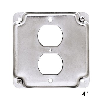 PureVolt Square Cover for Duplex Receptacle - 4 in.