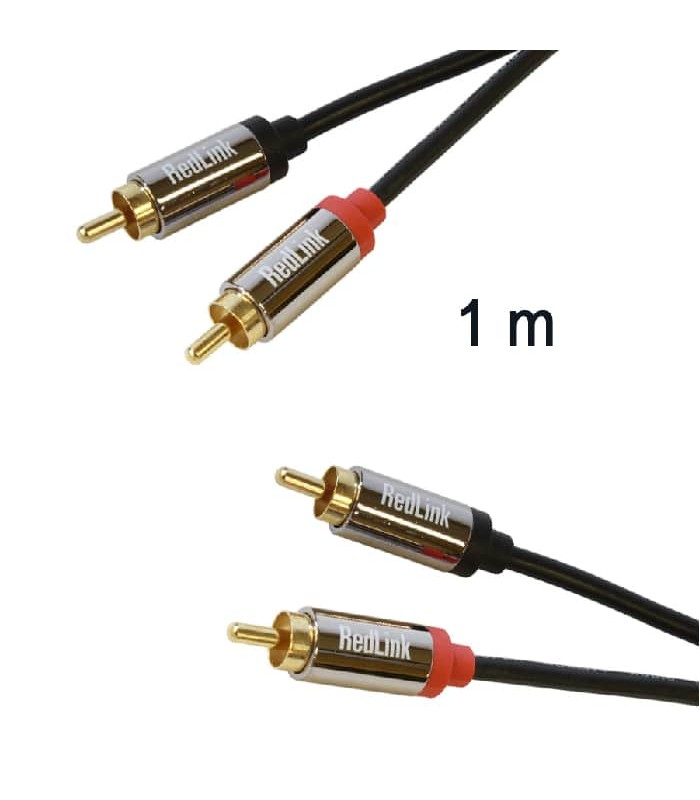 RedLink 2 x RCA Male to 2 X RCA Male Cable - 1 m