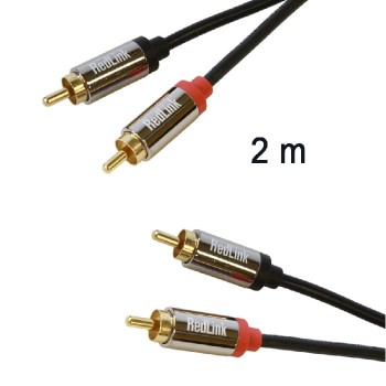 RedLink 2 x RCA Male to 2 X RCA Male Cable - 2 m