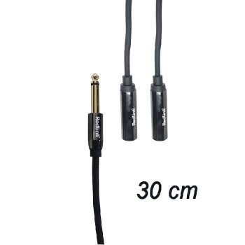 RedLink Câble mono 6.3 mm mâle à 2 X mono 6.3 mm femelle - 30 cm