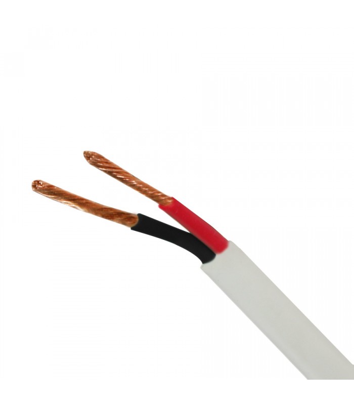 RedLink Fil à haut-parleur - 2C/14 AWG - CL2 - FT4 - Blanc - 150 m