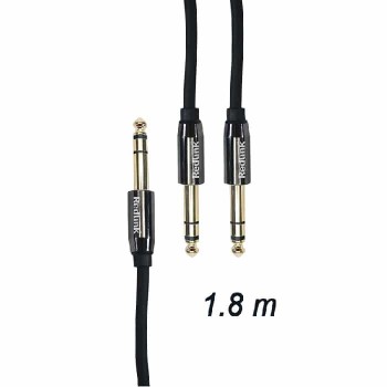 RedLink Câble stéréo 6.3 mm mâle à 2 X stéréo 6.3 mm mâle - 1.8 m