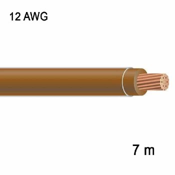 RedLink Stranded Copper Wire - 1C/12 AWG - Brown - 7 m