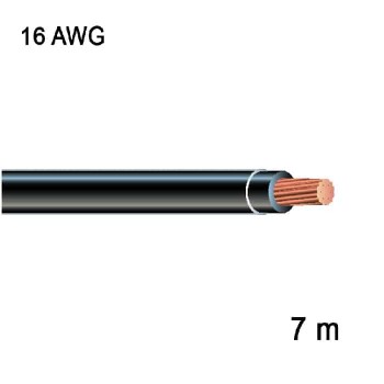 RedLink Fil en cuivre multibrin - 1C/16 AWG - Noir - 7 m