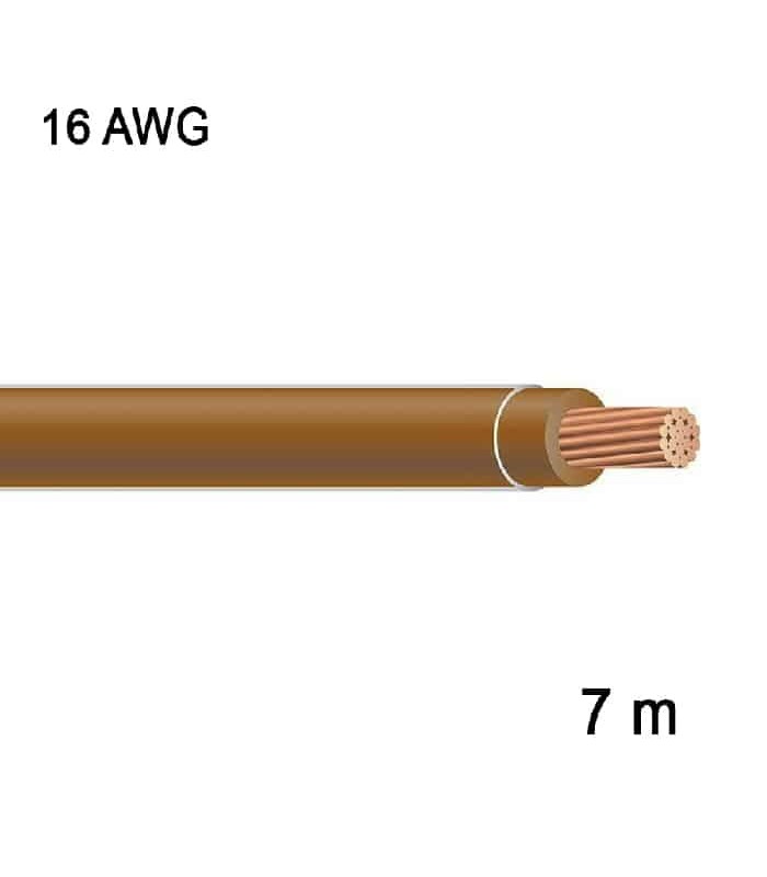 RedLink Stranded Copper Wire - 1C/16 AWG - Brown - 7 m