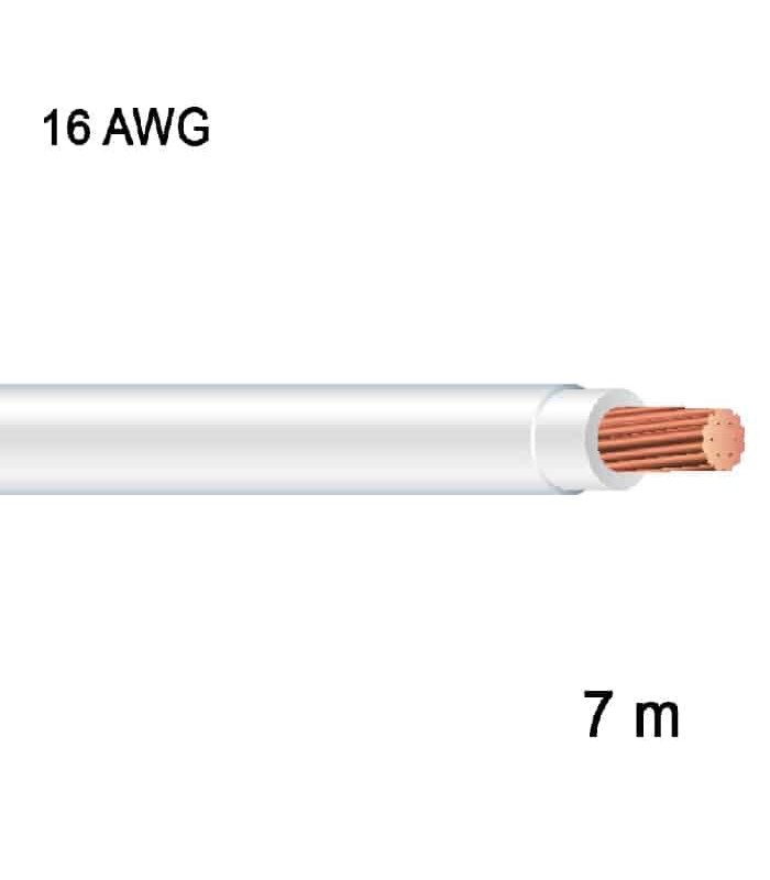 RedLink Stranded Copper Wire - 1C/16 AWG - White - 7 m