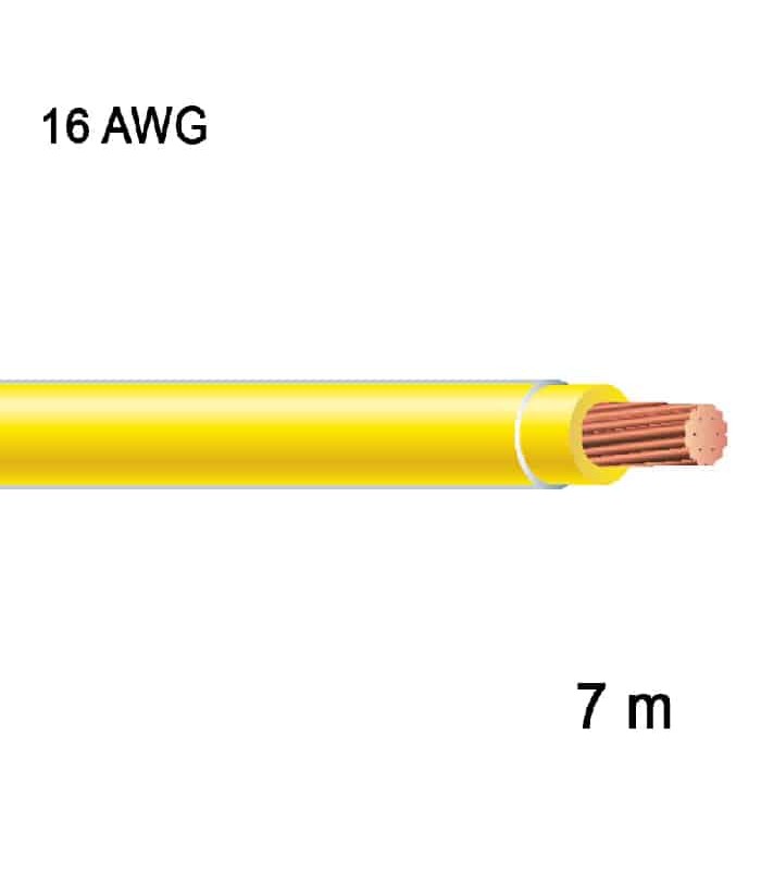 RedLink Stranded Copper Wire - 1C/16 AWG -Yellow - 7 m