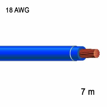 RedLink Stranded Copper Wire - 1C/18 AWG - Blue - 7 m