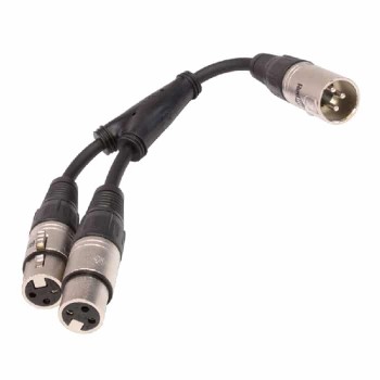 RedLink Diviseur XLR mâle à 2 femelles - 20 cm