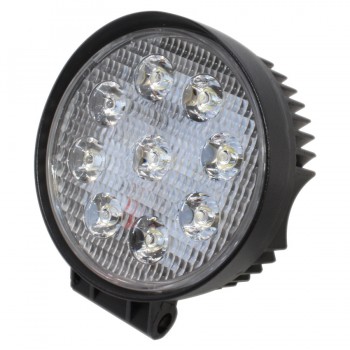 RedTools LED Vehicle Lighting Projector - Round - 5 in. - 27W - IP67 - 6000K