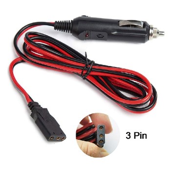 Roadpro Câble avec prise allume cigare pour CB - 3 broches/2 fils - 12 V