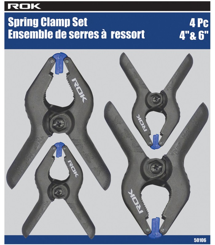 ROK 4 Pc Spring Clamp Set