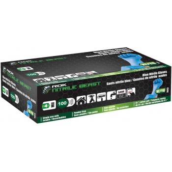 ROK Blue Nitrile Gloves - X-Large - Box of 100