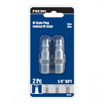 ROK M-Style 1/4 in. Plug Male - Pack of 2