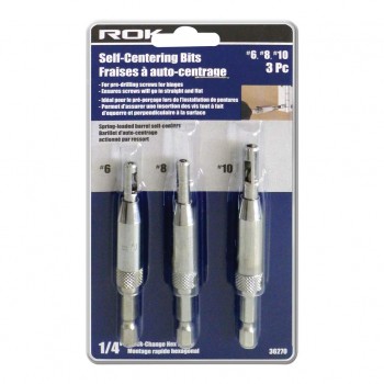ROK Set of 3 Self-Centering Bit