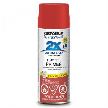 RUST-OLEUM Ultra Cover 2X Spray Paint plus primer - 340 g - Flat Red