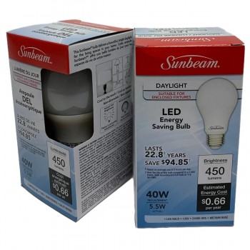 Sunbeam LED Energy Saving Bulb 40W Equivalent Daylight 5000K