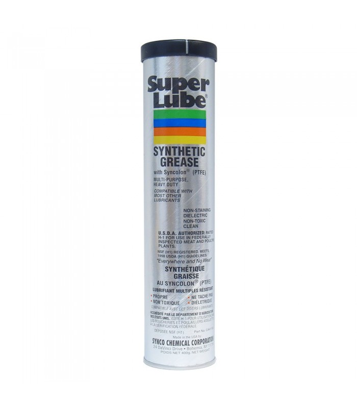 Super Lube Graisse synthétique 41150 (NLGI 2), cartouche de 400g