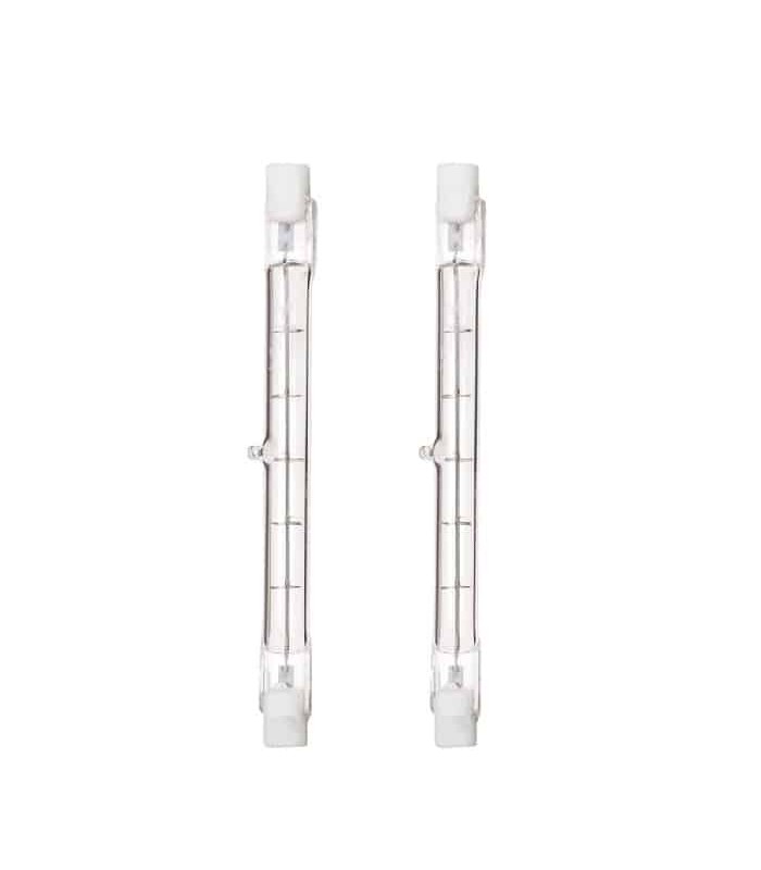 T3 RCD Type J 118mm Halogen Bulb - 130V - 100W - RSC Double Contact - Soft White - Pack of 2