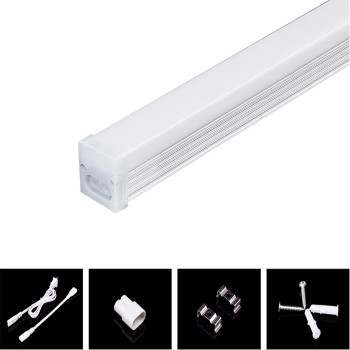 Luminaire T5 intégré à DEL avec TCC ajustable et interrupteur - Carré - IP20 - 20W - 47 po