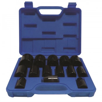 Tooltech Shallow Impact Sockets Set - SAE - 15pc