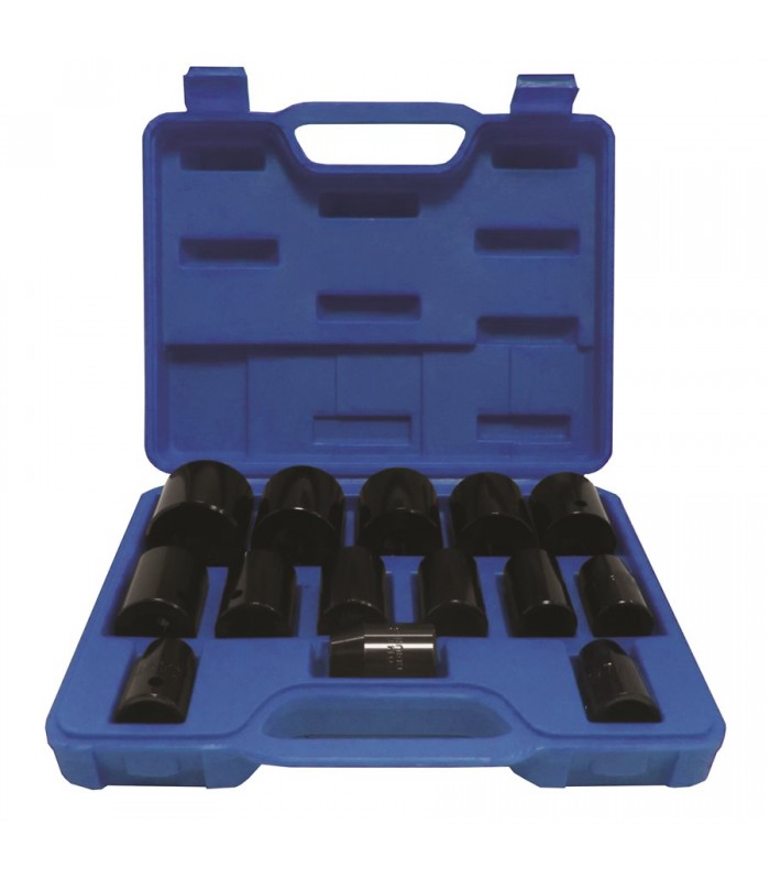 Tooltech Shallow Impact Sockets Set - SAE - 15pc