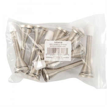 Toolway Spring Door Stops 3 in. - Silver