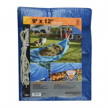 Toolway Tarp 9 x 12 ft Blue Medium Durability