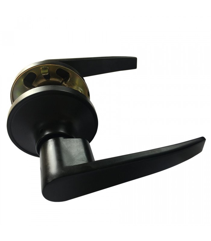 Tough Guard Door Lever Passage Black Straight Handle