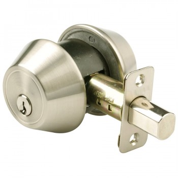 Tough Guard Door Lock Double Cylinder Deadbolt Pewter