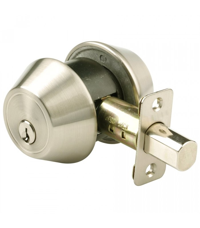 Tough Guard Door Lock Double Cylinder Deadbolt Pewter