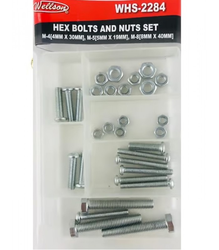 Wellson Bolts and Nuts Set Metric