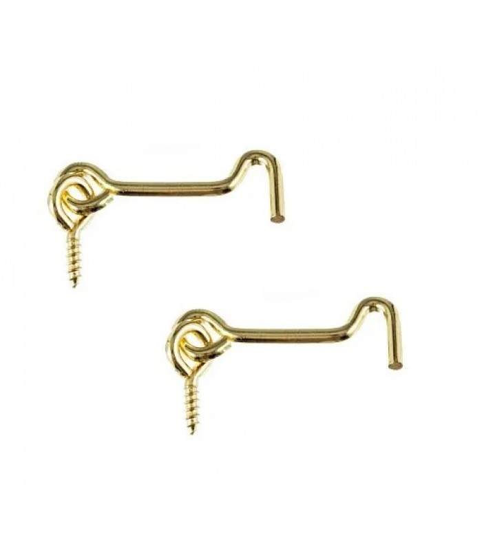 Wellson Gate Hooks & Eyes Gold Plated - Pack of 2