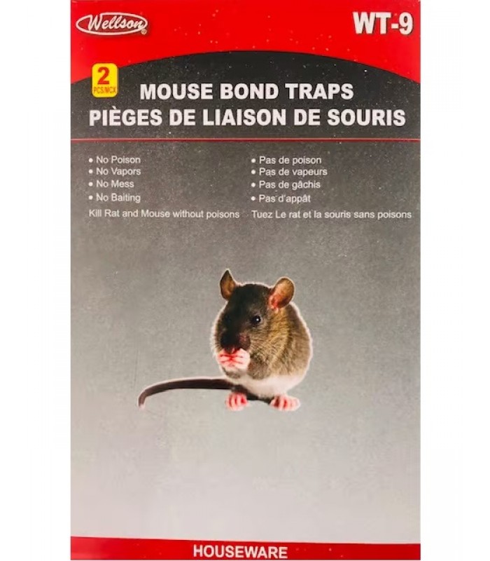 Wellson mouse bond traps - 2 pieces