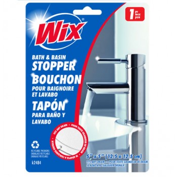 Wix Bouchon de lavabo et de baignoire 12,5 x 12,5 cm