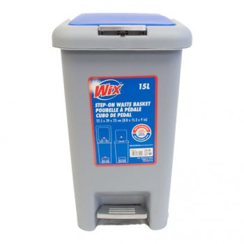 Wix Poubelle à pédale 22,5 x 39 x 23 cm, 15L