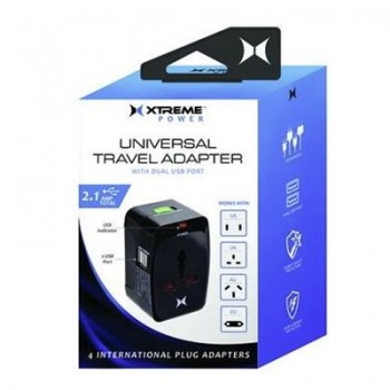 Xtreme 2 USB Port Plug-In Travel Adapter