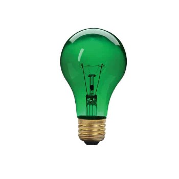 Xtricity A19 Party Light Bulb - 130 V - 60 W - E26 - Green
