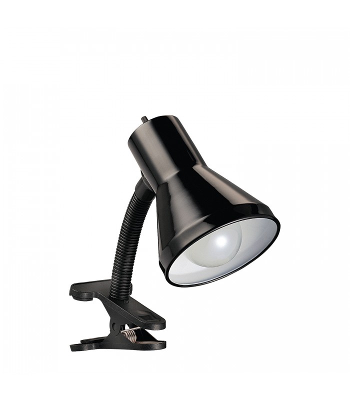 Xtricity Lampe de bureau à pince avec col de cygne - Noir