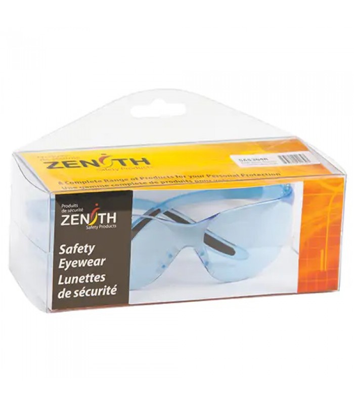 Z500 Series Safety Glasses, Blue Lens, Anti-Scratch Coating, CSA Z94.3