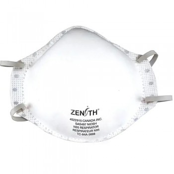 Zenith Safety Products Particulate Respirators, N95, NIOSH Certified, Medium/Large - 20 pcs
