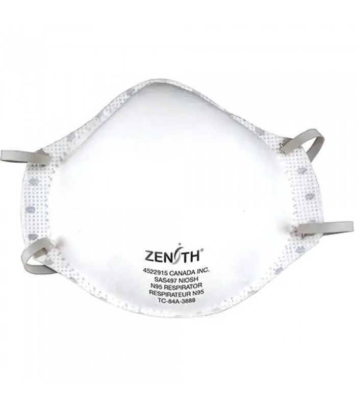 Zenith Safety Products Particulate Respirators, N95, NIOSH Certified, Medium/Large - 20 pcs